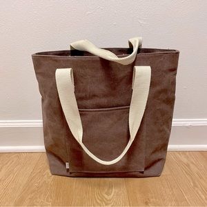 Bridling everyday vegan canvas tote in Plum. NWOT.